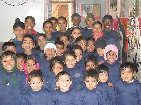 Barn i project sunshine i Indien
